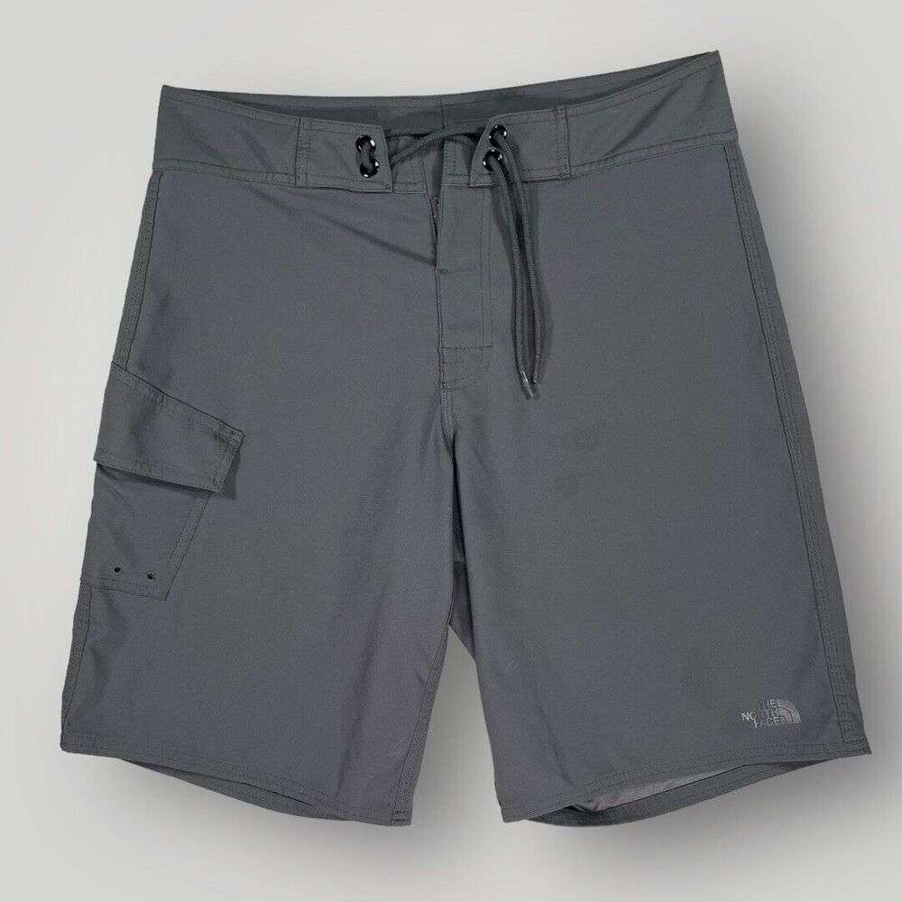 The North Face Stretch Outdoors Hiking Cargo Shorts Men's Size 32 Grey